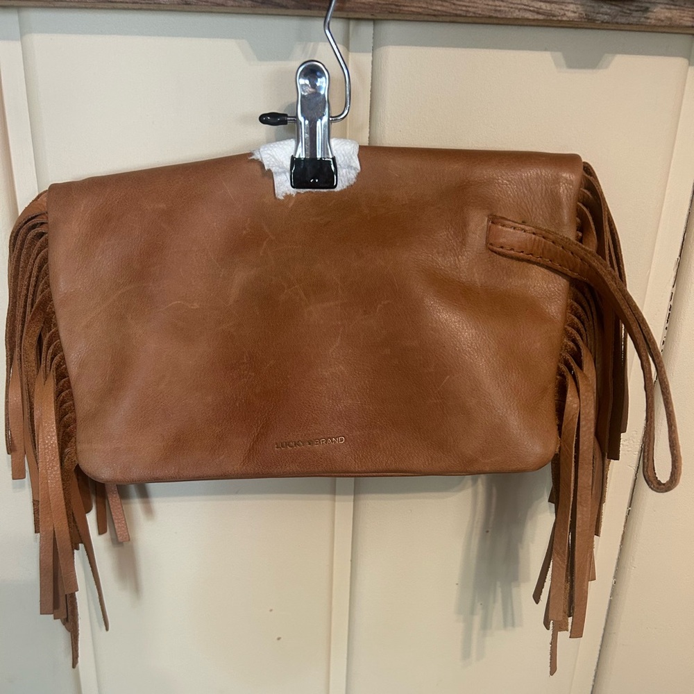 Lucky Brand Brown Boho Fringe Women's Bag. Coachella ready!